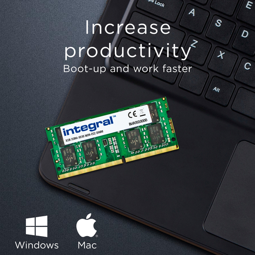 Integral 16GB LAPTOP RAM MODULE DDR4 2400MHZ PC4-19200 UNBUFFERED NON-ECC SODIMM – image 2
