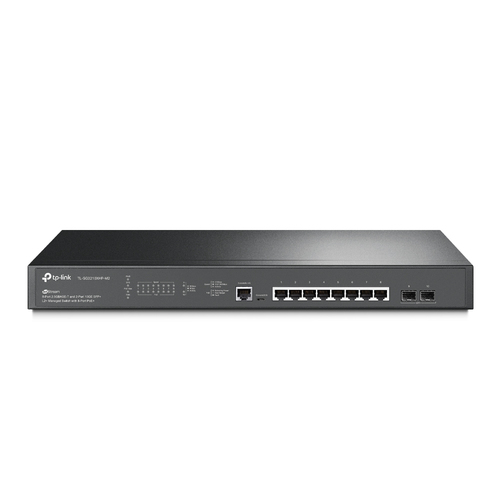 TP-Link JetStream TL-SG3210XHP-M2 сетевой коммутатор Управляемый L2+ 2.5G Ethernet (100/1000/2500) Питание по Ethernet (PoE) 1U Черный