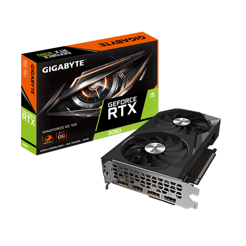 GIGABYTE GeForce RTX 3060 WINDFORCE OC 12G (rev. 2.0) NVIDIA 12 GB GDDR6, afbeelding 7