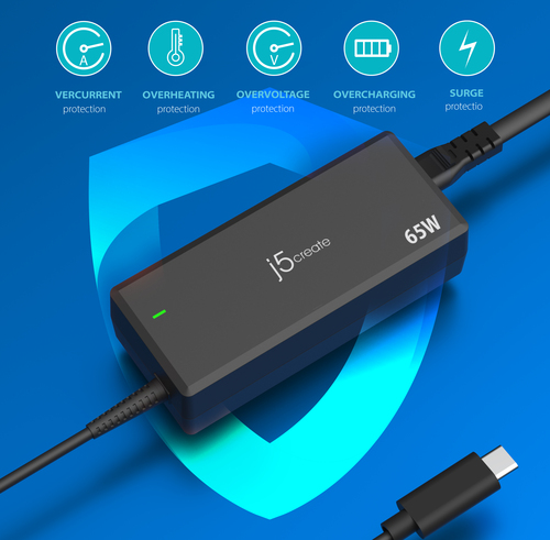 j5create JUP1265 65W PD USB-C® Power Adapter - EU – image 6