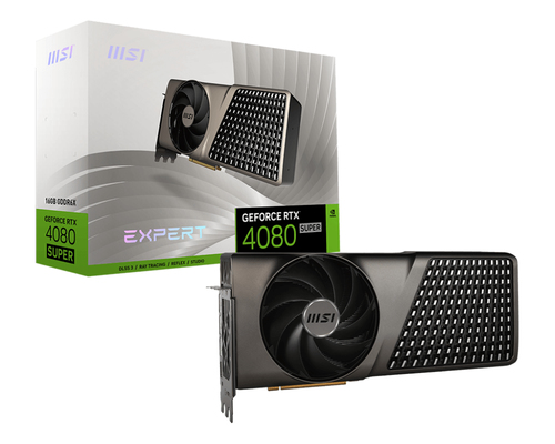 MSI GEFORCE RTX 4080 SUPER 16G EXPERT видеокарта NVIDIA 16 GB GDDR6X