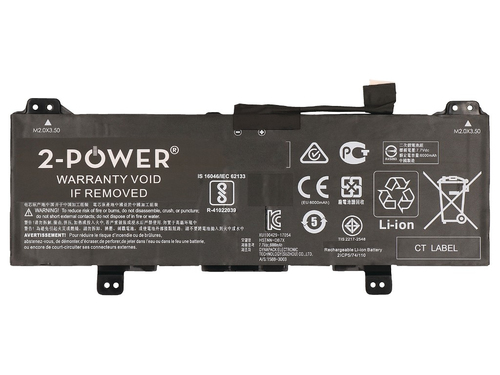 2-Power Main Battery Pack - Batterij voor laptopcomputer (normale levensduur), afbeelding 3