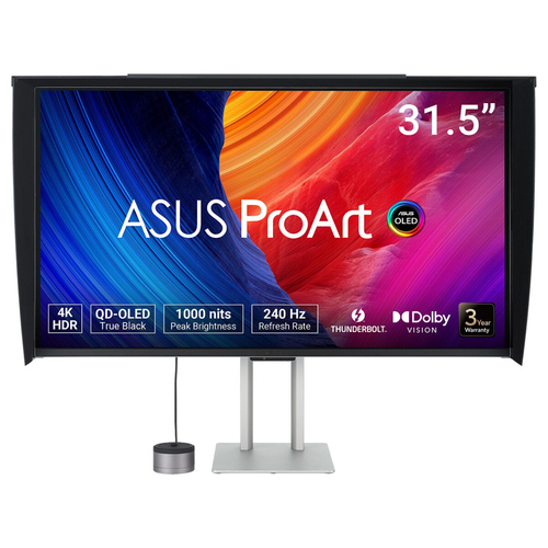 ASUS ProArt OLED PA32UCDMR-K монитор для ПК 80 cm (31.5") 3840 x 2160 пикселей 4K Ultra HD QD-OLED Черный, Серебристый