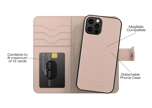 iDeal of Sweden Magnet Wallet+ MagSafe iPhone 12 / 12 Pro Pink – image 5