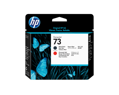 Original HP No. 73 Matte Black and Chromatic Red Printhead - image 1
