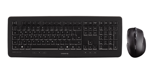 CHERRY DW 5100 клавиатура Мышь входит в комплектацию Универсальная Беспроводной RF QWERTZ Немецкий Черный