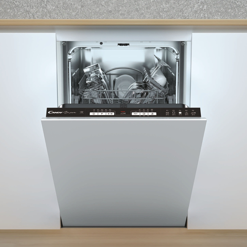 Candy Brava Cdih 2L952-80 Integrated Slimline Dishwasher - Black Control Panel with Fixed Door Hinge Kit - E Rated, Black - image 6