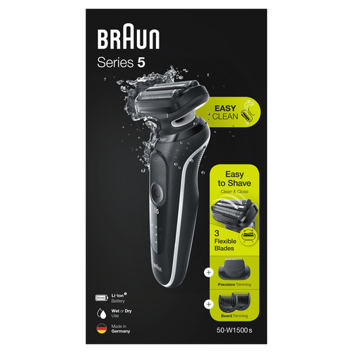 Braun Series 5 50-W1500s Foil shaver Trimmer White – image 6