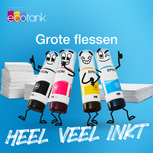 Epson 104 EcoTank inktfles Inkt Blauw, afbeelding 2