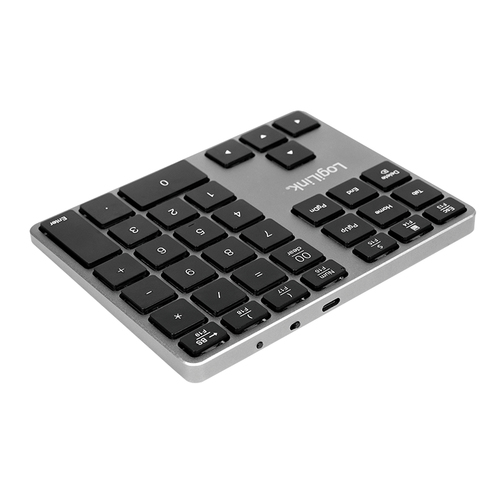 LogiLink Keypad Bluetooth aluminum space grey - Numpad - Grau – Foto 4 von 9