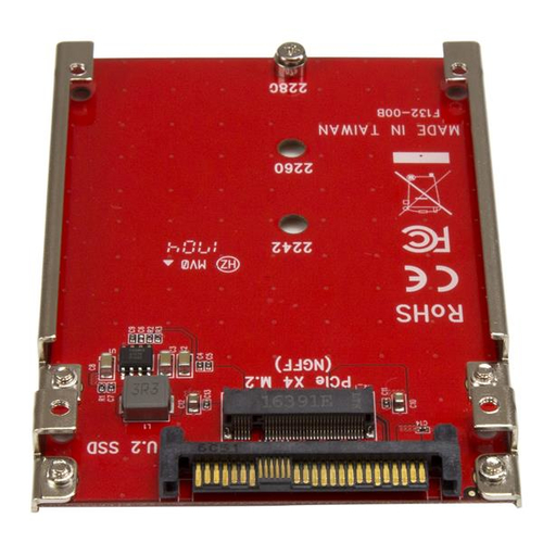 StarTech.com M.2 to U.2 Adapter - For M.2 PCIe NVMe SSDs - PCIe M.2 Drive to U.2 (SFF-8639) Host Adapter - M2 SSD Converter (U2M2E125) Interfaceadapter – billede 4