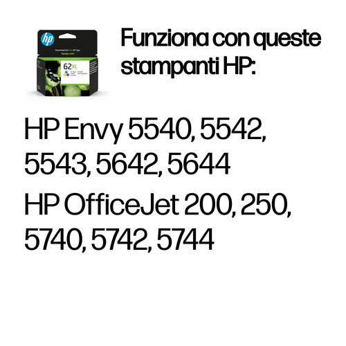 HP 62XL – Cartuccia tricromia originale