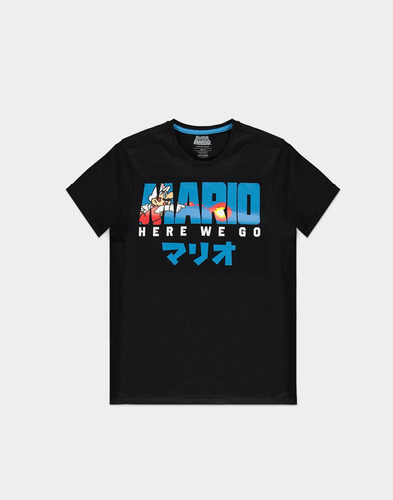 Nintendo Super Mario Fire Mario T-särk Crew neck Lühike varrukas
