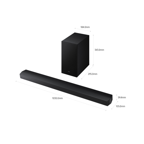 Samsung Barra de sonido B400F Serie B 5.1 con subwoofer y Dolby 5.1ch 2025