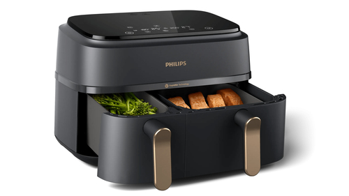 Philips NA352/04 Dual Basket Airfryer Zwart, afbeelding 2