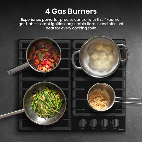 Hisense HIPK2PBN60G1 Built In Electric Single Oven and Gas Hob Pack - Black - A+ Rated – image 6