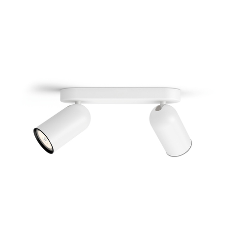 Philips Opbouwspot Pongee Wit 2xgu10