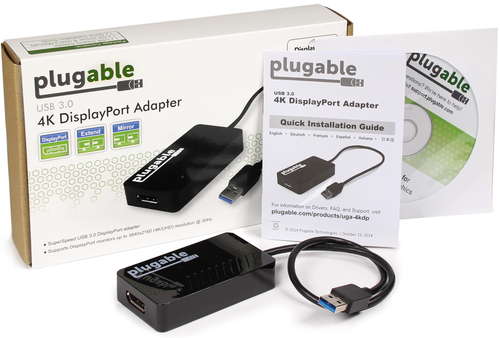 Plugable Technologies USB 3.0 to DisplayPort 4K DisplayLink Video Graphics Adapter for Multiple Monitors up to – image 5