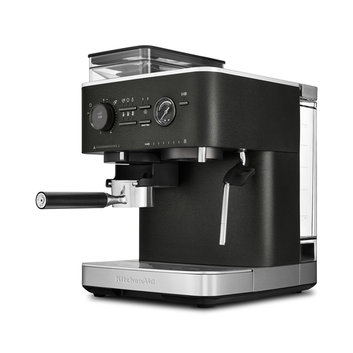 KitchenAid Semi Automatic Espresso Machine with Burr Grinder Cast Iron Black - image 8
