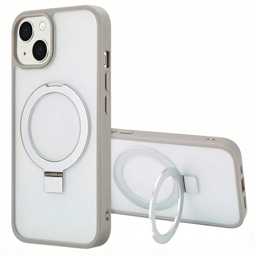 Accezz Ring Stand Backcover met MagSafe iPhone 14 - Grey