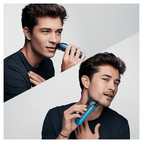 Braun Series 3 310 Electric Shaver, Wet & Dry Razor for Men, Black/Blue – image 5