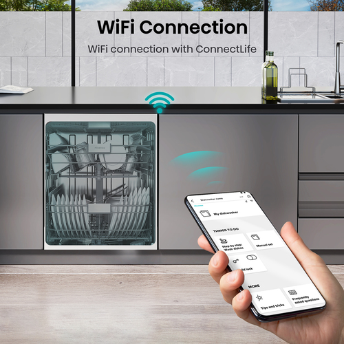 Hisense HV673B60UK dishwasher Fully built-in 16 place settings – image 9