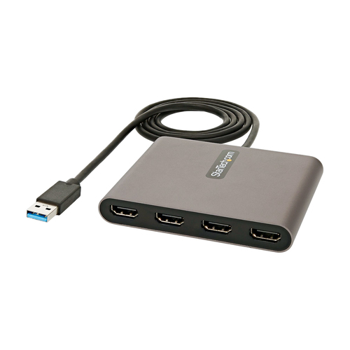 StarTech.com USB32HD4 USB графический адаптер 1920 x 1080 пикселей Серый