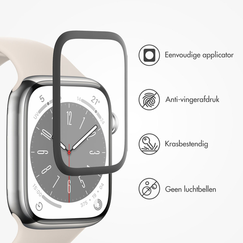Accezz 2x Screenprotector met applicator Apple Watch Series 10 - 42 mm, afbeelding 3