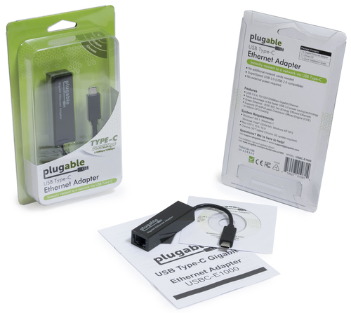 Plugable Technologies USB C to Ethernet Adapter, Fast and Reliable Thunderbolt or USB C to Gigabit Ethernet Adapter, Compatible with Windows, Mac, iPhone 15, Ch – image 3