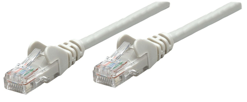 Product image: Intellinet Network Patch Cable, Cat6, 1.5m, Grey, Copper, S/FTP, LSOH / LSZH, PVC, RJ45, Gold Plated Contacts, Snagless, Booted, Lifetime Warranty