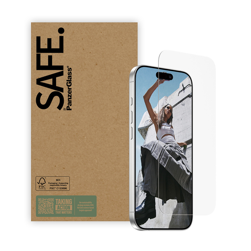 PanzerGlass SAFE. by ® Screen Protector iPhone 18 Pro | 17 | 17 Pro | 16 Pro | Ultra-Wide Fit | Bulk Protector de pantalla Apple 50 pieza(s)