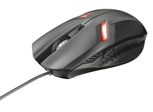 21512 MOUSE TRUST ZIVA (21512) GAMING MOUSE BLACK, 6 BOTOTONES E ILUMINACION