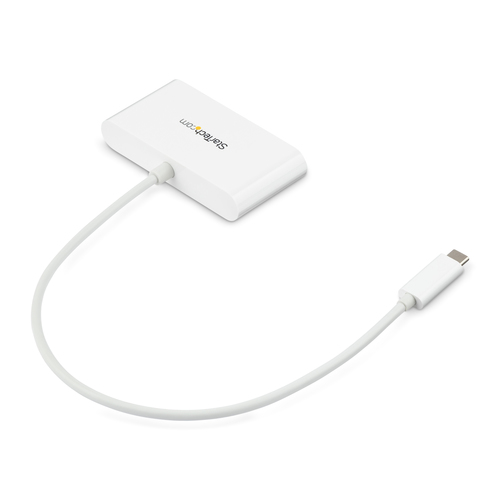 StarTech.com 3-Port USB-C Hub with Gigabit Ethernet - USB-C to 3x USB-A - USB 3.0 Hub - 5Gbps - White – image 4