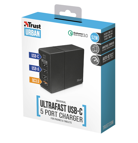 Trust 22502 mobile device charger Universal Black AC Fast charging Indoor – image 5
