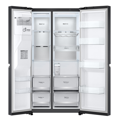LG GSLV91MCAC side-by-side refrigerator Freestanding – image 3