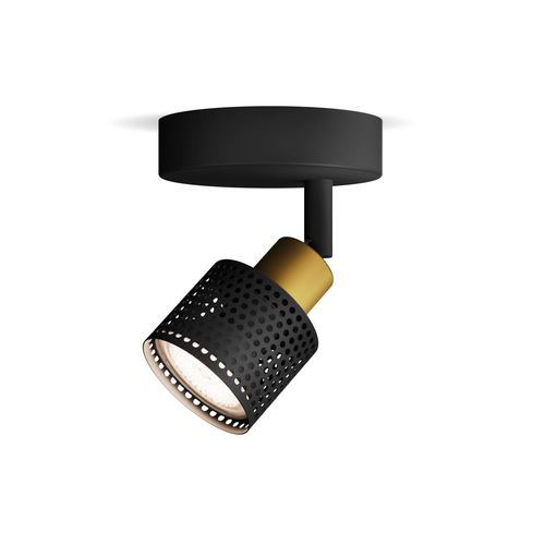 Philips Opbouwspot Niall - Zwart - 10cm - Gu10