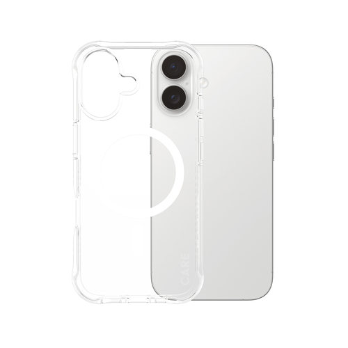 PanzerGlass CARE™ by PanzerGlass® Samba Case Transparent w. White MagSafe iPhone 17 | Bulk