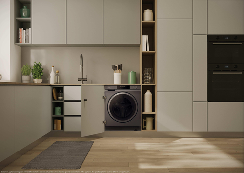 Hoover H-Wash 600 HBSI410CRL8GU-80 Integrated 10kg WiFi Connected Washing Machine with 1400 rpm - Anthracite - A Rated, Grey - image 6