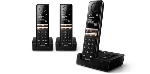 Philips D4653B/FR telephone DECT telephone Caller ID Black
