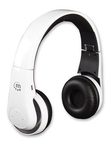 Manhattan Flyte Headset Wireless Head-band Bluetooth White