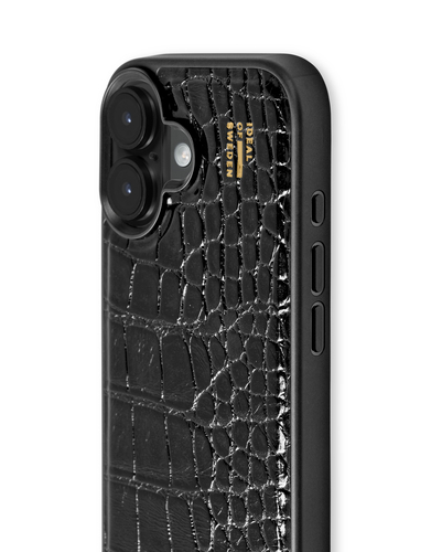 iDeal of Sweden Vegan Leather Case iPhone 16 Plus Black Croco – image 2