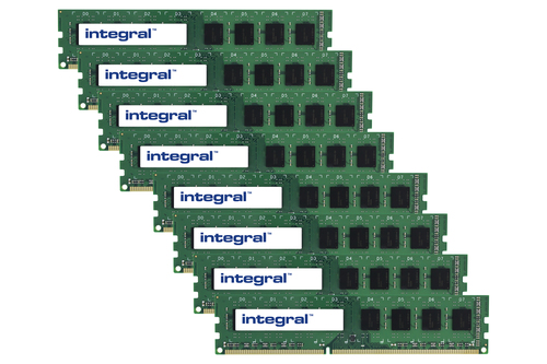 Integral 16GB (8X2GB) PC RAM MODULE KIT DDR3 1600MHZ PC3-12800 UNBUFFERED ECC