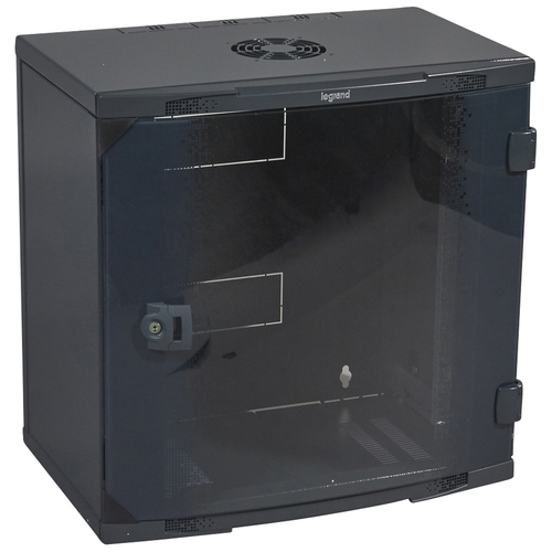 Legrand 046202 rack cabinet 12U Wall mounted rack Black