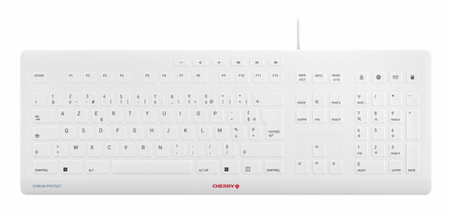 Contour Design JK-8502FR-0 клавиатура Универсальная USB AZERTY Французский Белый