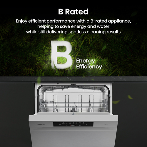 Hisense Hi4 HS642B90X Full Size Freestanding Dishwasher - Stainless Steel – image 4