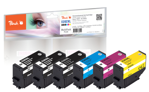 Peach PI200-774 ink cartridge 6 pc(s) Compatible High (XL) Yield Black, Cyan, Magenta, Photo black, Yellow