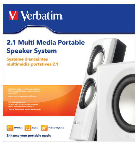Verbatim 2.1 Multi Media Portable Speaker System – image 4