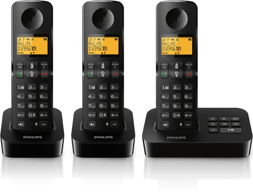 Philips D2153B/38 telephone DECT telephone Caller ID Black – image 2