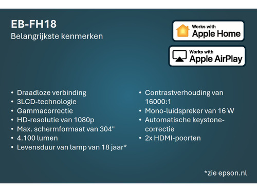 Epson EB-FH18 – Foto 7 van 7