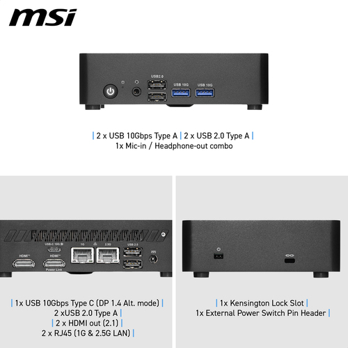 MSI Cubi NUC TWG S-006BEU barebone, afbeelding 2
